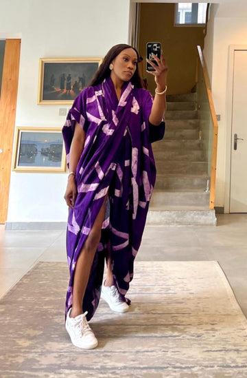 Eki Kere Hooded Dress (Purple)